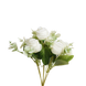 Artifical White Rose Bunch -6 nos