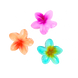 Flower hair claw clip