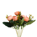 Artificial Peach Peony Bunch -6 nos