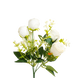 Classic White Artificial Flower - 6 nos