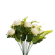 Pure White Decorative Flower - 6 nos