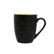 Black Coffee Mug with Cream Interior.
