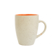 Speckled Cream Mug with Orange Interior