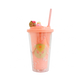 Pink Kids Bear Top Sipper