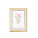 Elegant 5x7 White Gold Display Frame